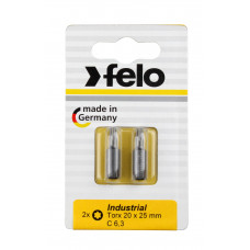 02625036 Биты Torx25х25, С 6,3, 2 шт. 026 250 36 Felo