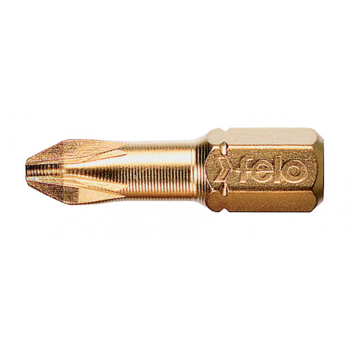 02101080 Бит 1/4" с алм. напылением, PZ1х25, серия 021 С6,3TIN 021 010 80 Felo