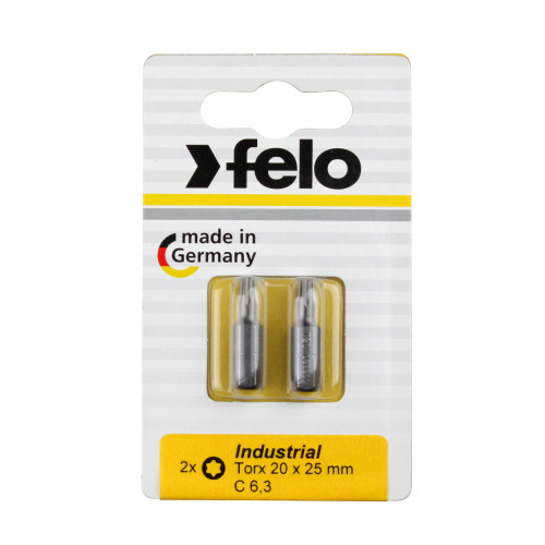 02640036 Биты Torx40х25, С 6,3, 2 шт. 026 400 36 Felo