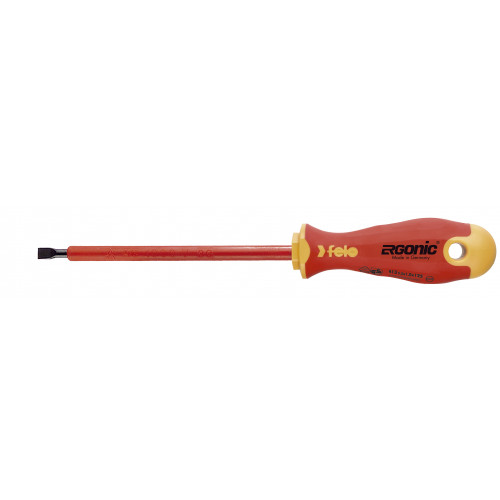 41304090 Отвёртка ERGONIC диэлектр., серия 413, SL 4,0х0,8х100 413 040 90 Felo