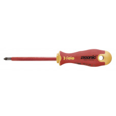 41710290 Отвёртка ERGONIC диэлектр., серия 417, +/- Z 1x80 417 102 90 Felo