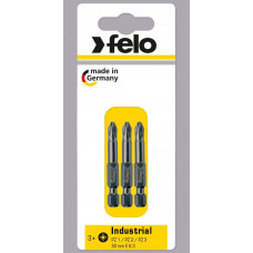 03193216 Бита крестовая PZ 1/PZ 2/PZ 3X50, 3 шт в блистере 031 932 16 Felo